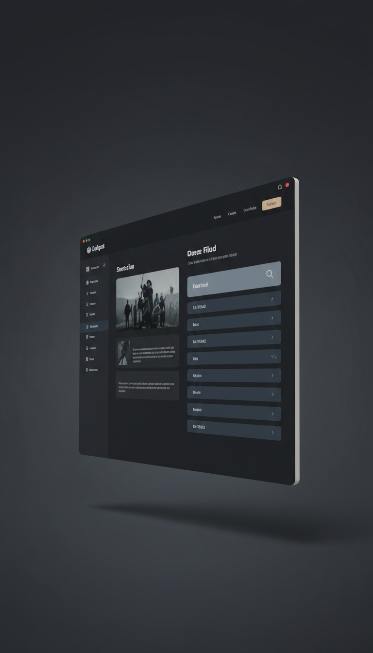 Website Interface Design Minimalist UI