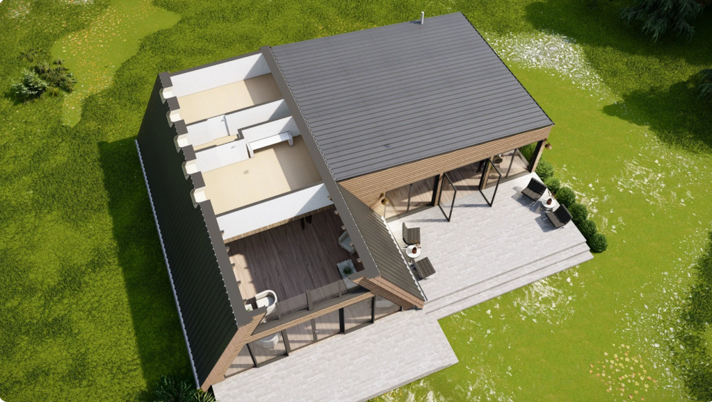 Proiect A Frame - PDF si DWG - 12 x 16 M