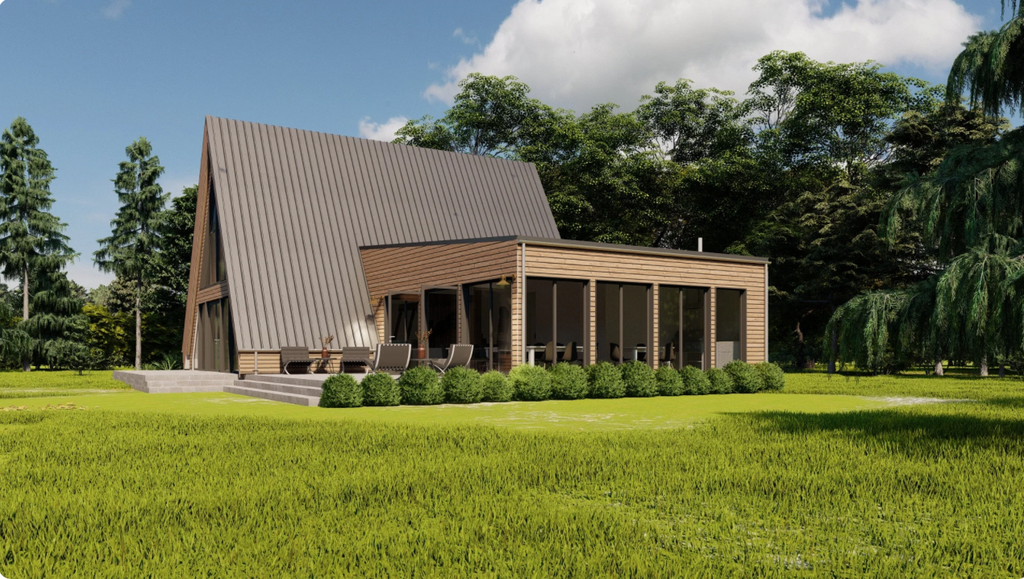 Proiect A Frame - PDF si DWG - 12 x 16 M