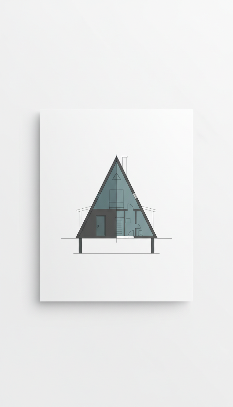 A-Frame House Plan PDF Package