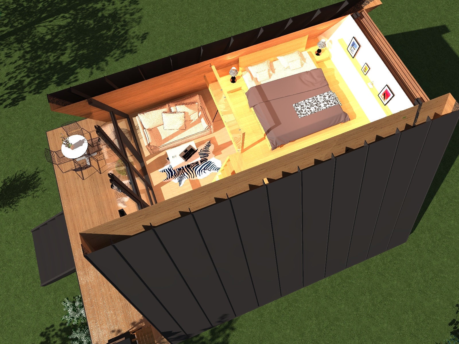 Proiect A Frame  – 20x20 - Planuri Structura (PDF/DWG)