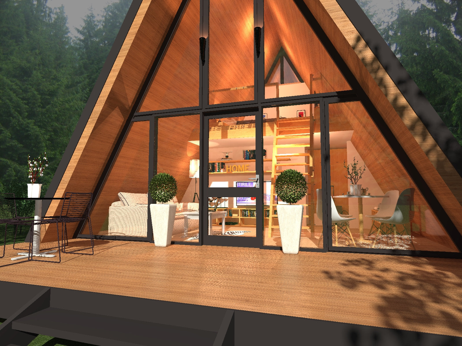 Proiect A Frame  – 20x20 - Planuri Structura (PDF/DWG)