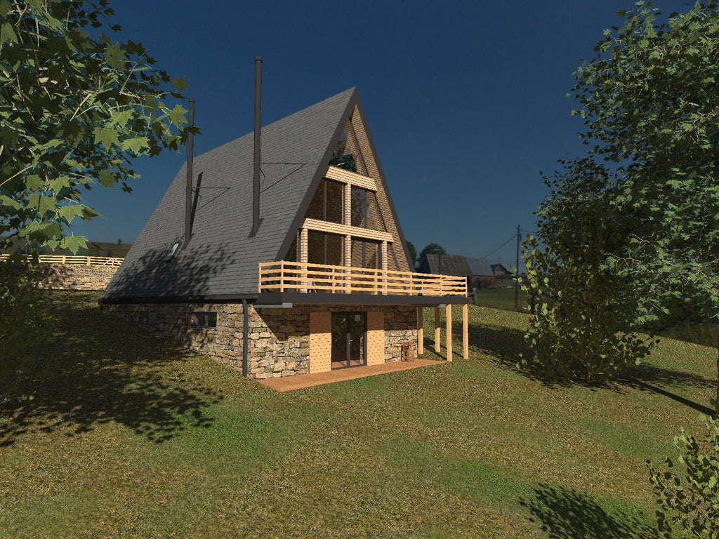 Proiect A-Frame - 8.6x13.6m