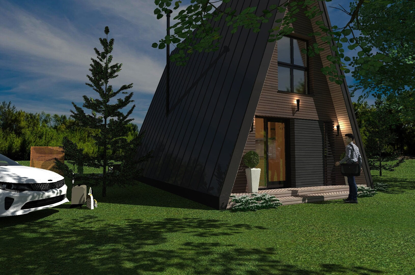 Proiect A Frame  –  Planuri Arhitectura si Structura PDF