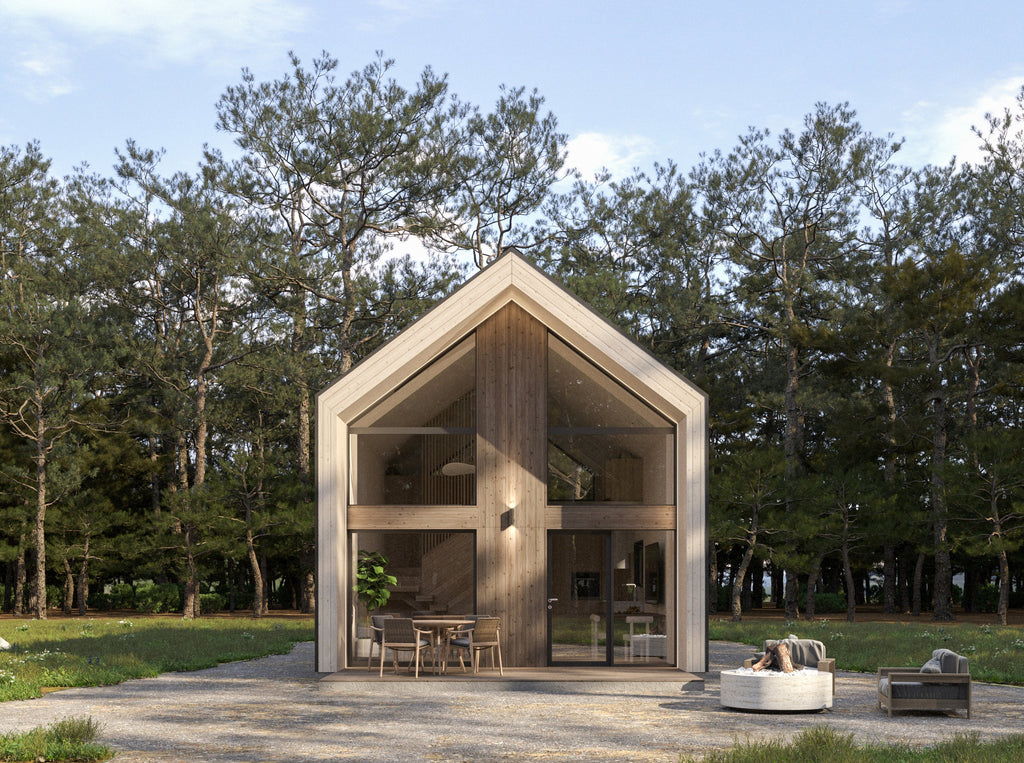Proiect Barn House -5.5 x 9.7 meters -Plan Arhitectura