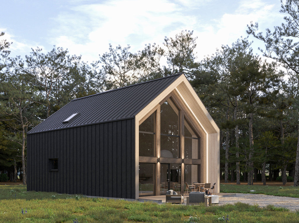 Proiect Barn House– Proiect Arhitectura si Structura Timber Frame-8.5x12.2m