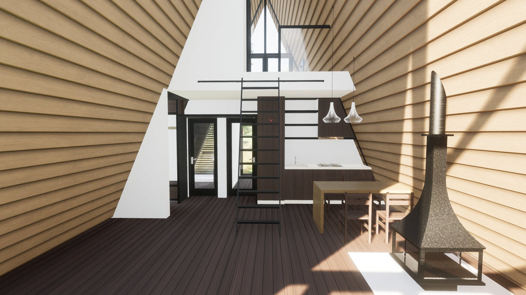 Proiect A-Frame – 3 dormitoare - Timber Frame Architectural Design (PDF)