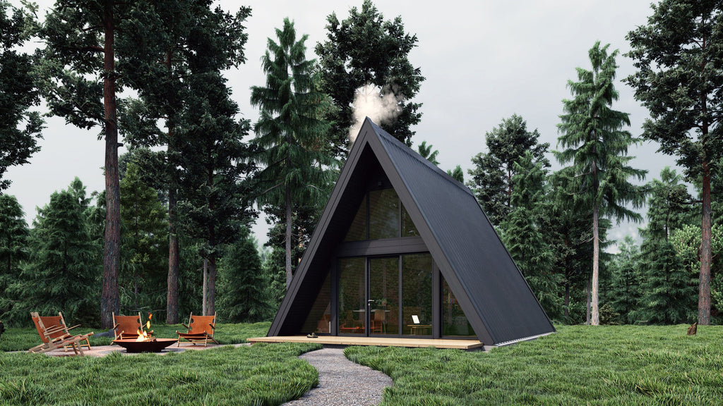 Proiect A-frame  - 6.5 x 8.6m- 2 dormitoare