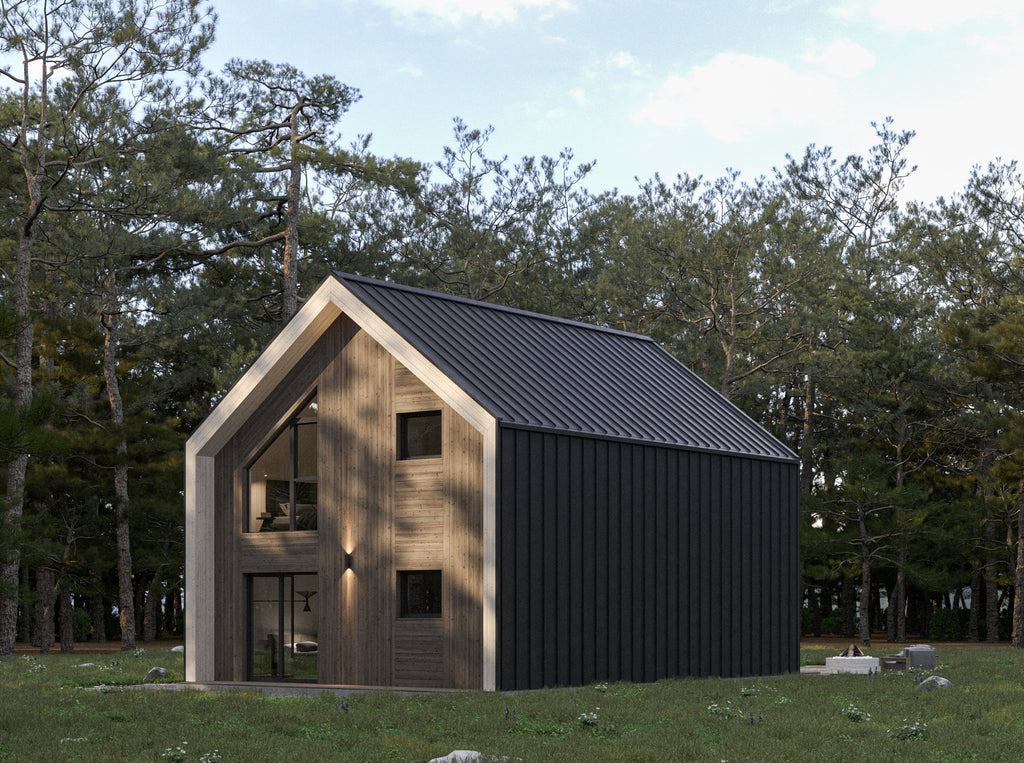 Proiect Barn House-7.5m x 10.5m- Plan Arhitectura