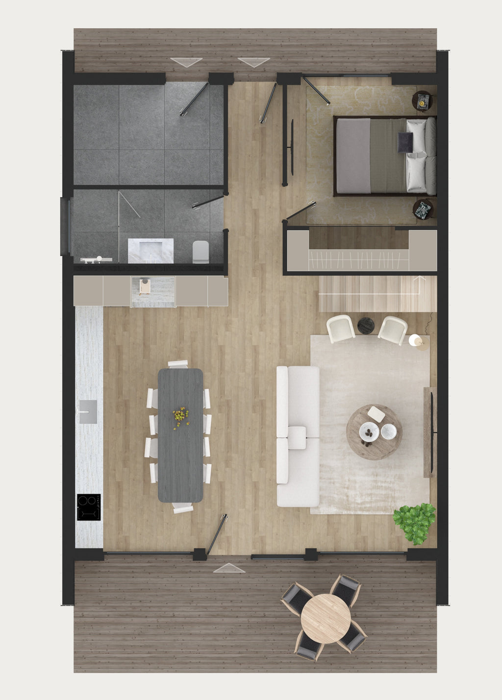 Proiect Barn House– Proiect Arhitectura si Structura Timber Frame-8.5x12.2m