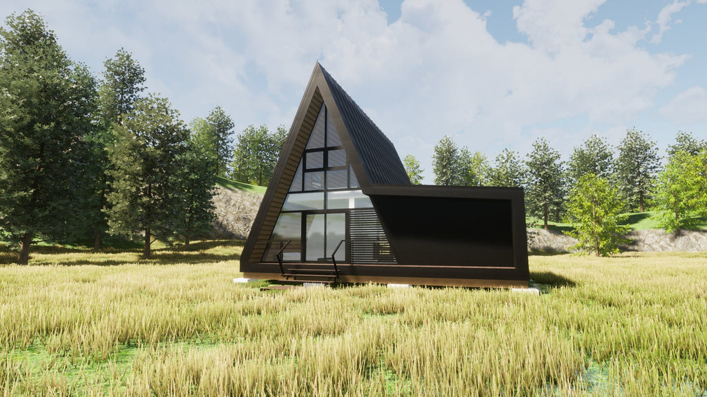 Proiect A-Frame – 3 dormitoare - Timber Frame Architectural Design (PDF)