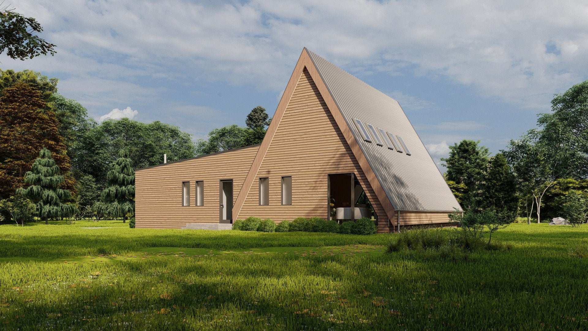 Proiect A Frame - PDF si DWG - 12 x 16 M