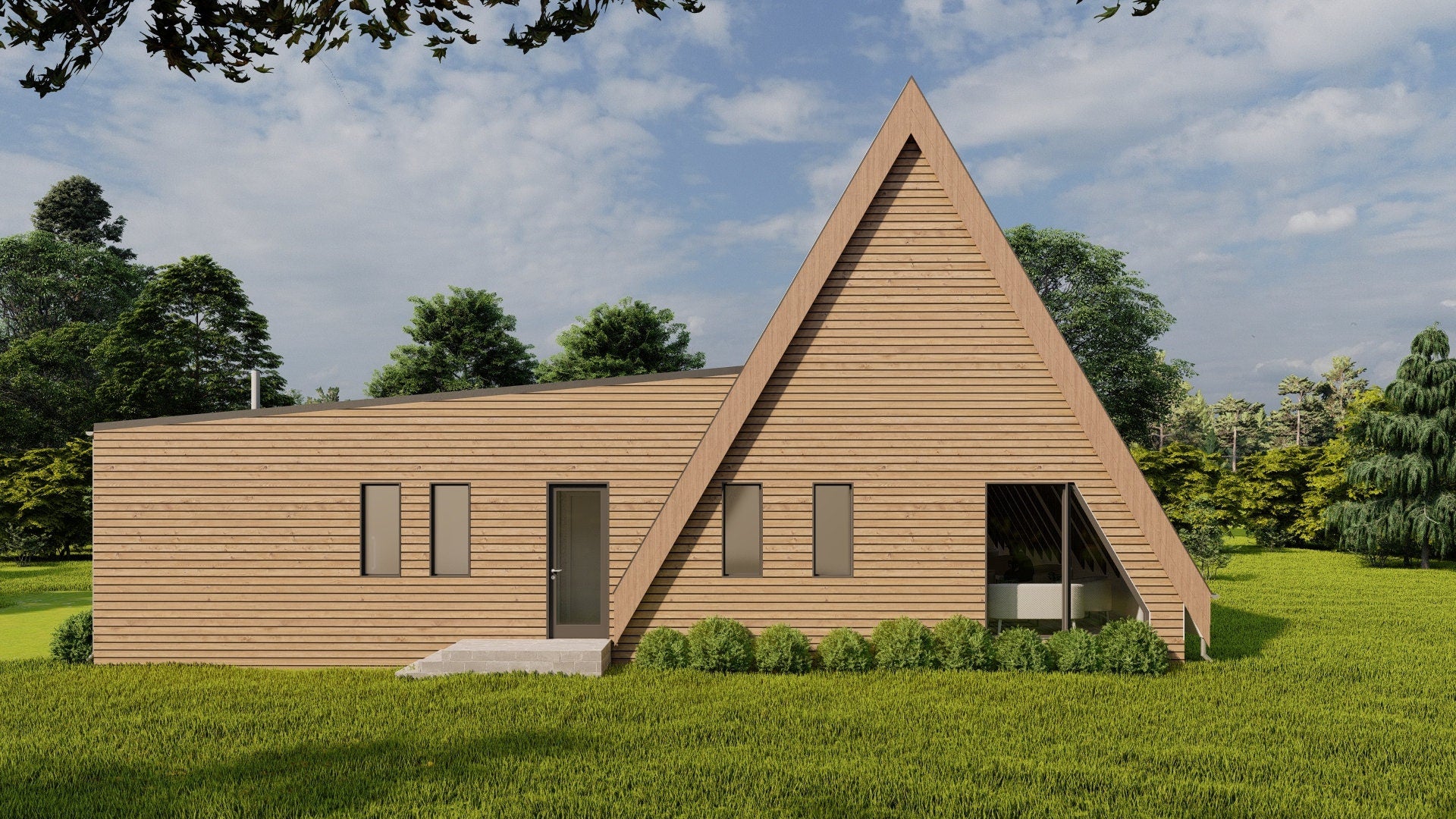 Proiect A Frame - PDF si DWG - 12 x 16 M