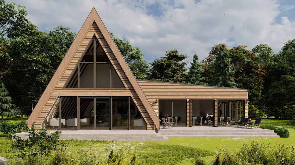 Proiect A Frame - PDF si DWG - 12 x 16 M