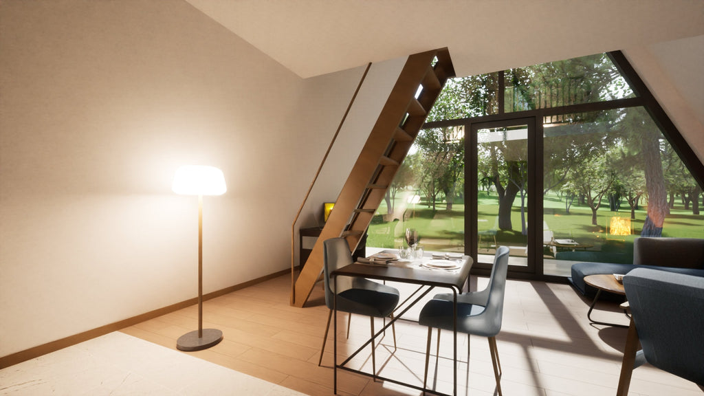 Proiect A Frame - Proiect Arhitectura  – 6m x 6m - Google SketchUp File