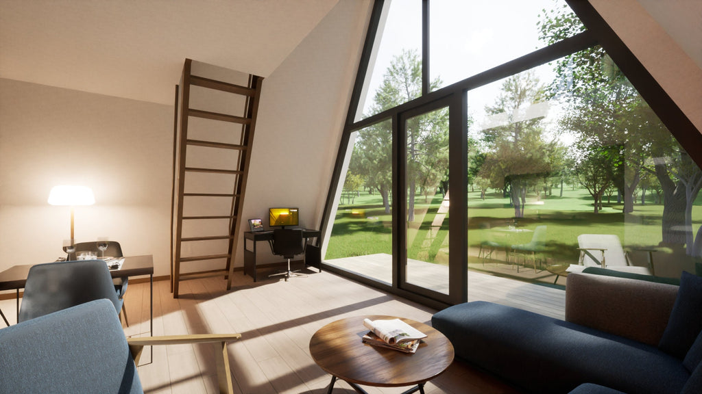 Proiect A Frame - Proiect Arhitectura  – 6m x 6m - Google SketchUp File