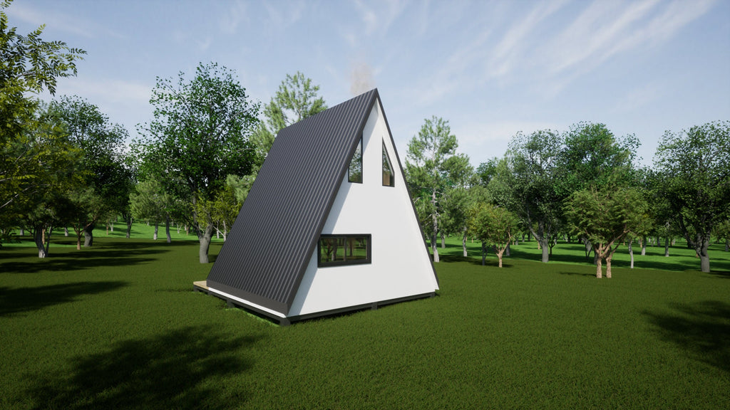 Proiect A Frame - Proiect Arhitectura  – 6m x 6m - Google SketchUp File