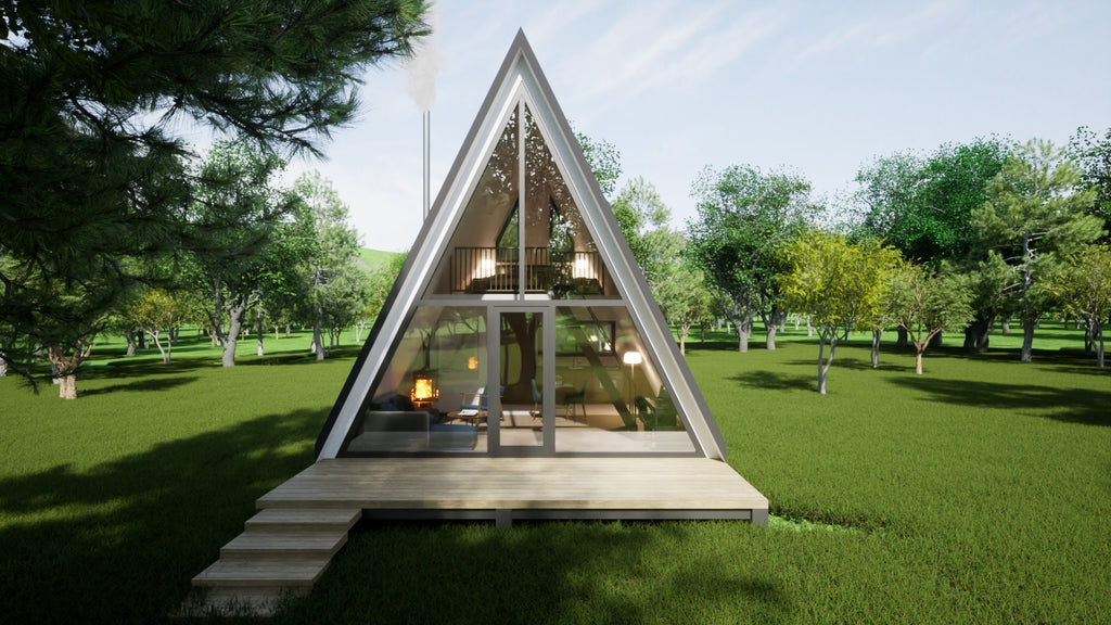 Proiect A Frame - Proiect Arhitectura  – 6m x 6m - Google SketchUp File