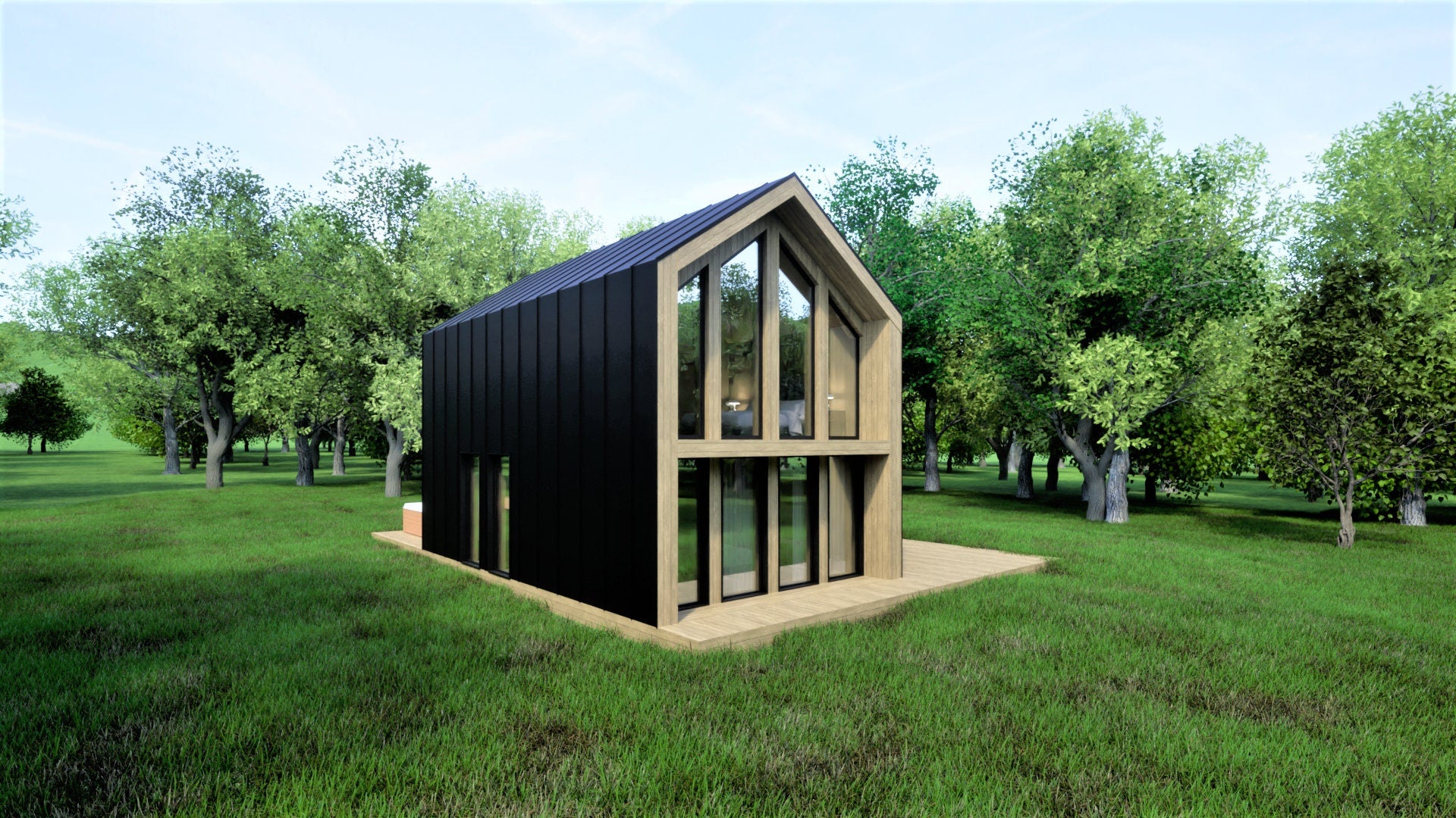 Proiect A Frame -  Nordic style- 8.5 x 8.2  - Plan Arhitectura