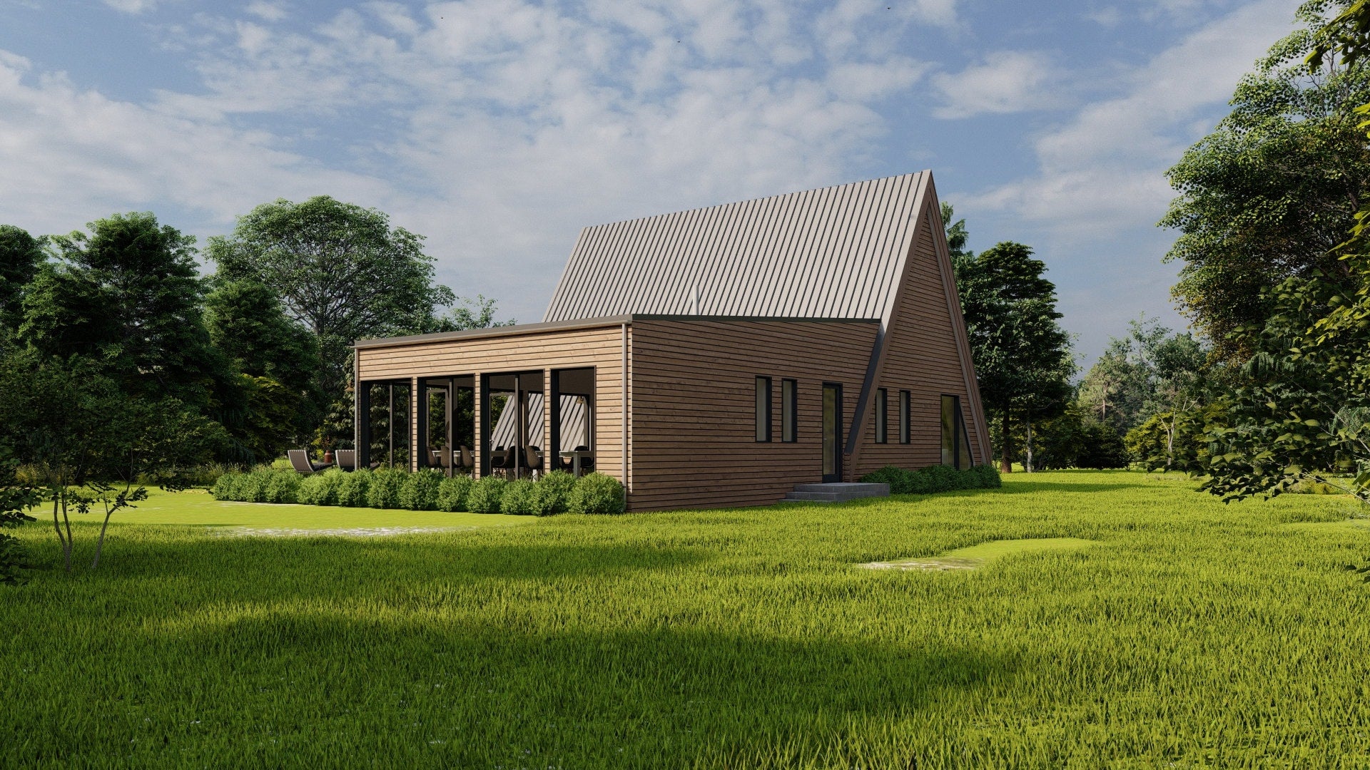 Proiect A Frame - PDF si DWG - 12 x 16 M