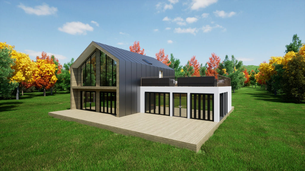 Proiect A Frame - Scandinavian Design | Planuri Arhitectura si fundatie  | PDF