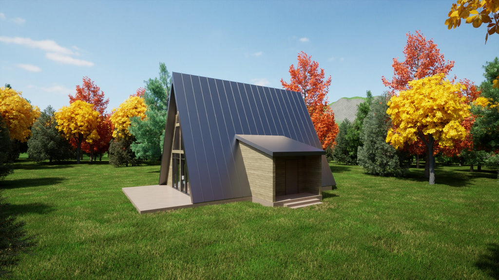Proiect A Frame- 10 x 13.75 m - 2 dormitoare