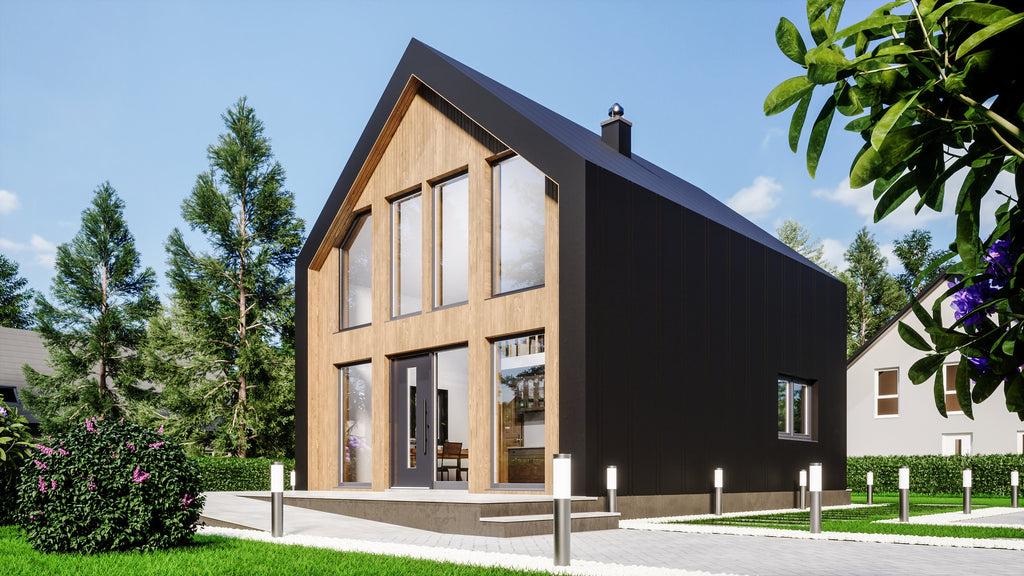 Proiect Casa tip Scandinav - planuri arhitecturale