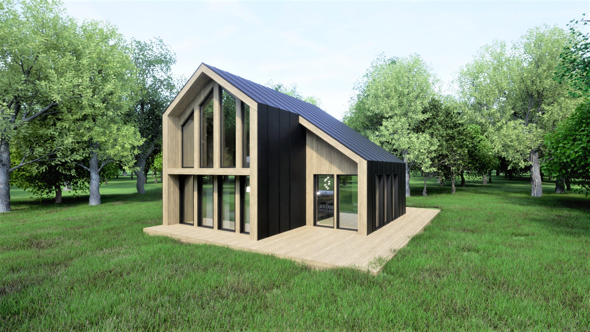 Proiect A Frame -  Nordic style- 8.5 x 8.2  - Plan Arhitectura
