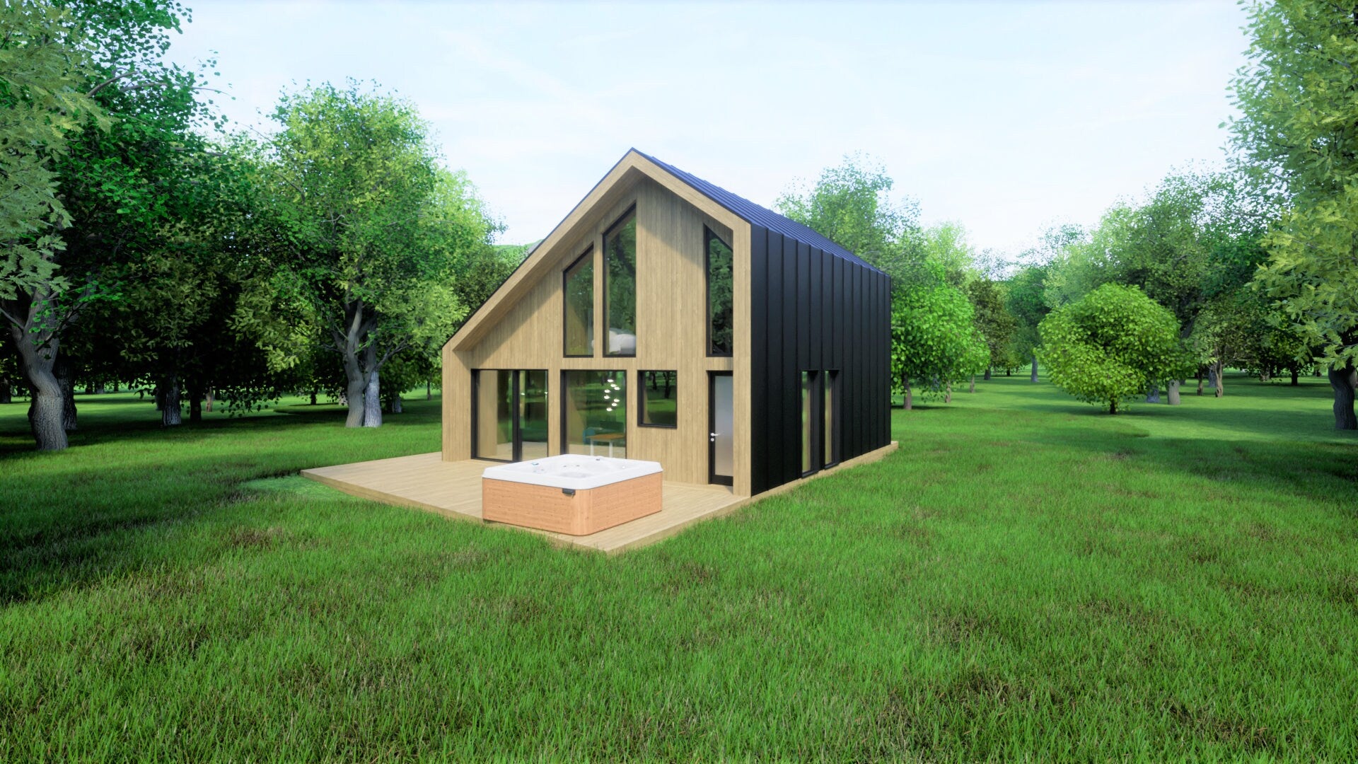 Proiect A Frame -  Nordic style- 8.5 x 8.2  - Plan Arhitectura