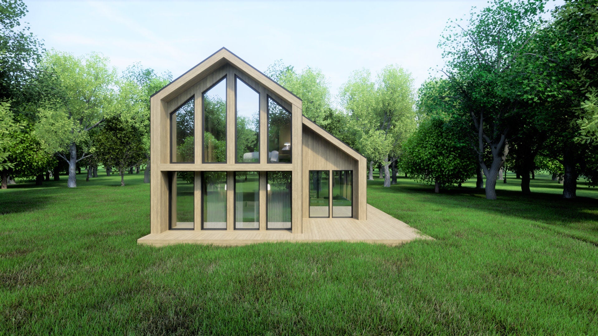 Proiect A Frame -  Nordic style- 8.5 x 8.2  - Plan Arhitectura