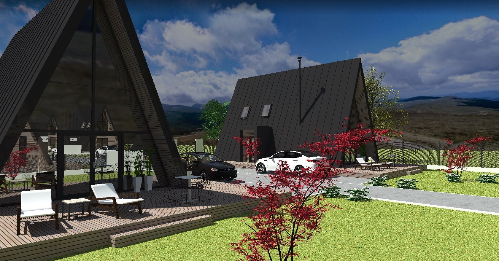 Proiect A Frame  – Timber Frame - Proiect Arhitectura (6.25 x 11m)