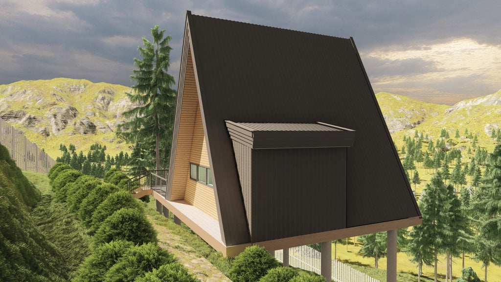 Proiect A frame 7 x 6.5m - plan Arhitectura