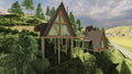 Proiect A frame 7 x 6.5m - plan Arhitectura