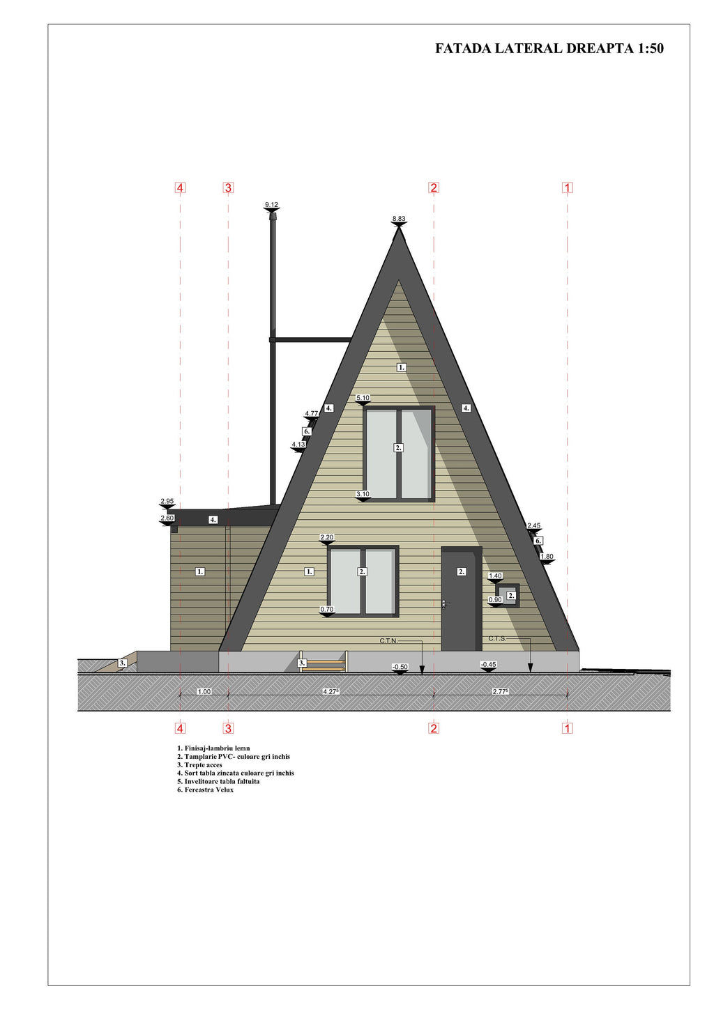 Proiect A Frame –Plan Arhitectura