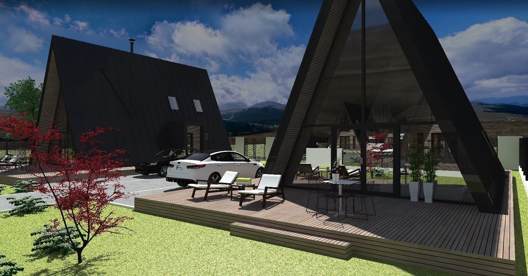 Proiect A Frame  – Timber Frame - Proiect Arhitectura (6.25 x 11m)