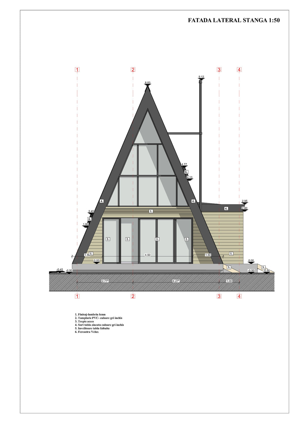 Proiect A Frame –Plan Arhitectura