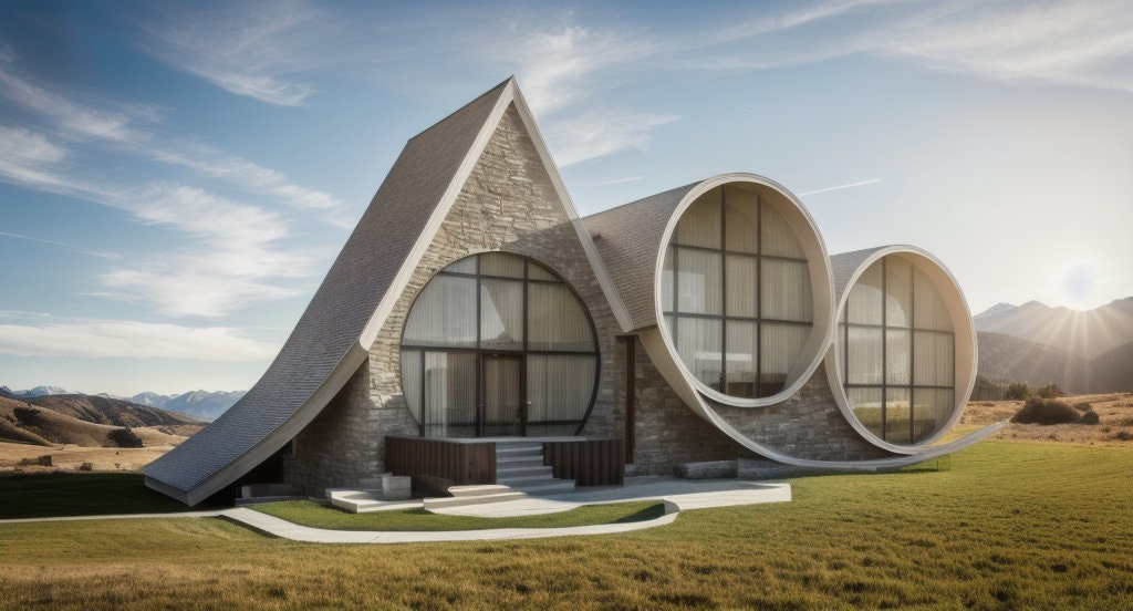 Proiect A Frame - plan arhitectura (model 2 cilindrii)