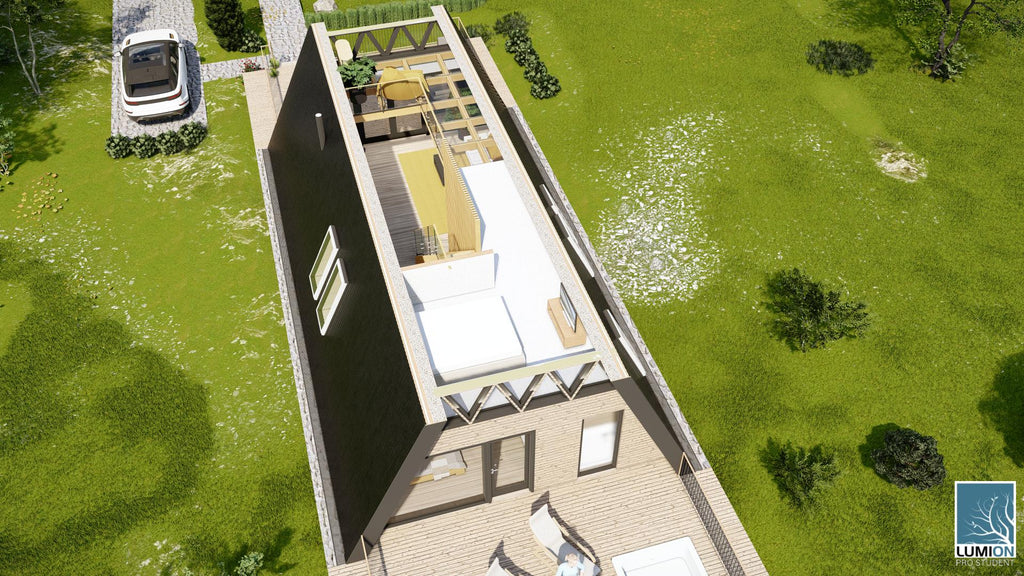 PROIECT CASA A FRAME -  97MP utili  - 7.39 x 14.26- pdf + dwg files