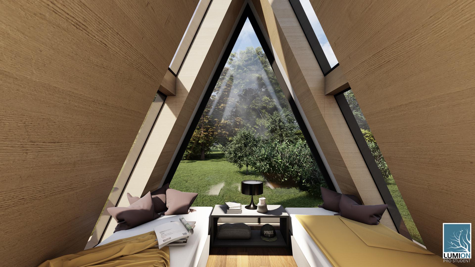 Tiny A-Frame Cabin Plan Compact Guest House or Garden Office