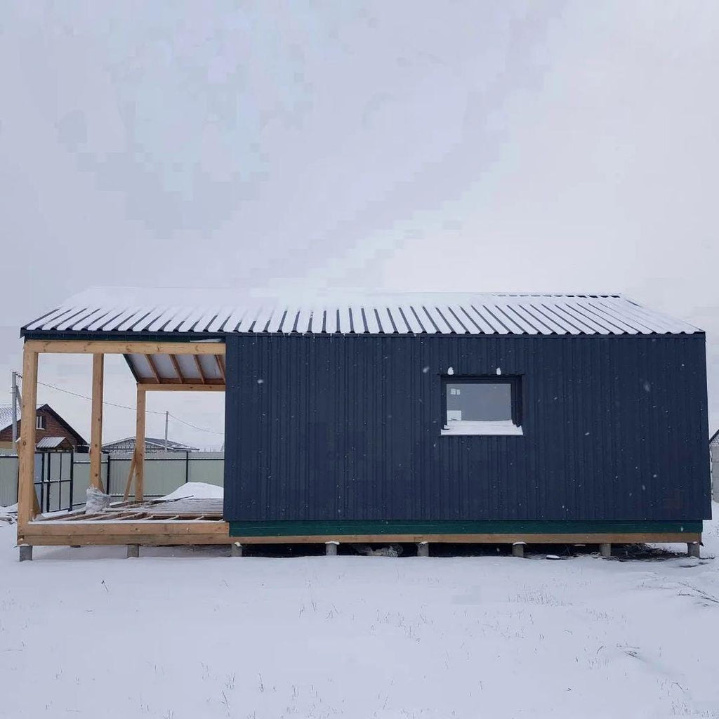 Modern Tiny House Plans 50 sqm: Cabin, Guest House Architectural Design (Digital Download)